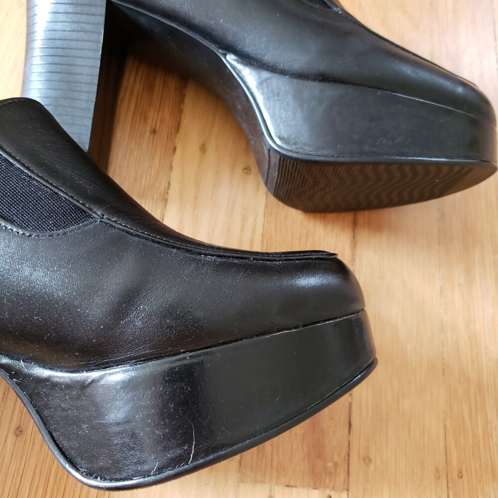 RARE Korean Black Platform Loafers | Deadstock K-Style | BRAND NEW Size 7 - Picture 3 of 9